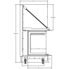 Foyer bois Quattro 80 L A.Caminetti