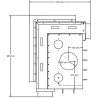 Foyer bois Quattro 80 L A.Caminetti