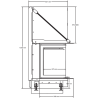 Foyer bois Quattro 100L A.Caminetti