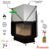 Foyer bois Quattro 70 R Premium A.Caminetti