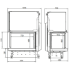 Foyer bois Quattro 70 L Premium A.Caminetti