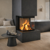 Foyer bois Crystal 3D 50/50 Premium A.Caminetti