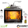 Insert à bois en fonte 12.3 kW W17 decor ECO KAWMET