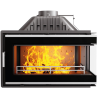 Insert à bois d'angle vitre droite W16 PB ECO 13,5 KW KAWMET
