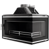 Insert à bois d'angle vitre droite W16 PB ECO 13,5 KW KAWMET