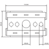 Foyer bois Flat W 75 x 60 Double Face A.Caminetti