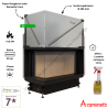 Foyer bois Quattro 90L Premium A.Caminetti