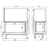 Foyer bois Quattro 90L Premium A.Caminetti
