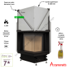 Foyer bois Quattro 50R Premium A.Caminetti
