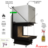 Foyer bois Crystal 3D 50x50 A.Caminetti