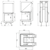 Foyer bois Crystal 3D 50x50 A.Caminetti
