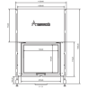Insert bois Flat 75 x 60 A.Caminetti.