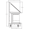 Foyer bois Quattro 90L A.Caminetti