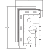 Foyer bois Quattro 90R A.Caminetti