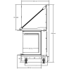 Foyer bois Quattro 80L A.Caminetti