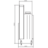 Insert bois Flat 120 x 50 A.Caminetti