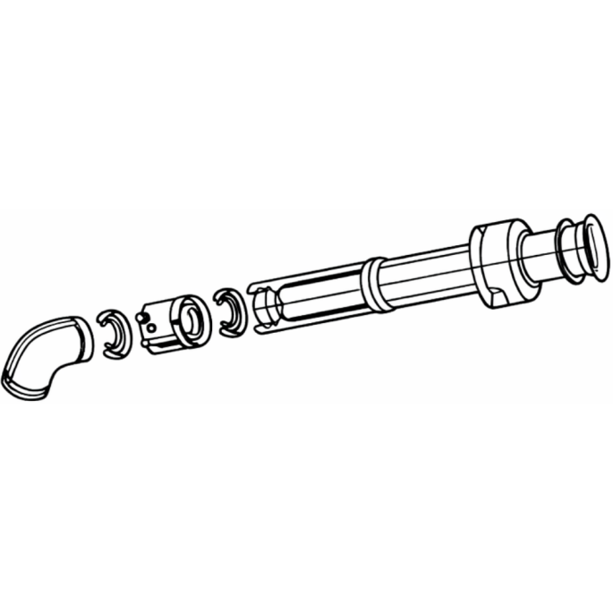Kit ventouse sortie horizontale 80 /125 Domusa