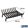 Porte-bûches grille pour cheminée Moltek Edilinox