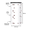 Ballon tampon Thermador 1500 Litres + échangeur
