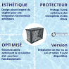 Cache pompe à chaleur / climatisation Outsteel Brousse