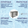 Cache pompe à chaleur / climatisation Outsteel Brousse