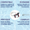 Kit by pass pour chauffage solaire Gre