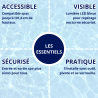 Rampe d'accès et de sécurité Covervalet spa avec socle et lumière bleue