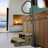 Rampe d'accès et de sécurité Covervalet spa avec socle et lumière bleue