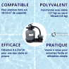 Filtre à sables + pompe 6 m3/h Poolstyle Spécial piscine hors sol