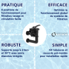 Vanne de filtre 6 voies avec tubulures pour SR/TR 475-610 CEC