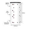 Ballon tampon Thermador 1000 Litres combiné avec stockage eau chaude sanitaire