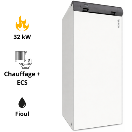 Chaudière Sol Fonte au Fioul Basse température Atlantic Pluton 6024 chauffage seul