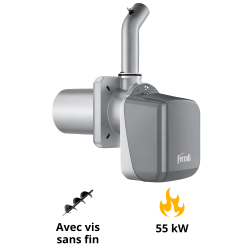 Brûleur granulés pellets Ferroli sun P12 30 à 55 kW