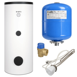 Pack Préparateur ECS 300 L + Vase d'expansion 12 L + Résistance électrique 3kW + Soupape sanitaire Pack Préparateur ECS 300 L + Vase d'expansion 12 L + Résistance électrique 3kW + Soupape sanitaire