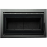 Insert bois Cassette Nordic 90 black avec cadre de finition A.Caminetti