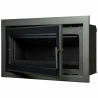 Insert bois Cassette Nordic 90 black avec cadre de finition A.Caminetti