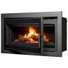 Insert bois Cassette Nordic 90 black avec cadre de finition A.Caminetti