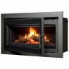 Insert bois Cassette Nordic 90 black avec cadre de finition A.Caminetti