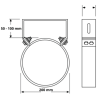 Collier mural inox conduit double paroi isolé Edilinox - Diamètre 150 mm