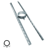 Support plancher conduit double paroi isolé Edilinox - Diamètre 150 mm