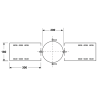 Support au toit conduit double paroi isolé Edilinox - Diamètre 150 mm
