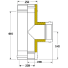 Te 90° conduit double paroi isolé Ediliso25 Edilinox