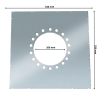 Plaque écart au feu conduit double paroi isolé Edilinox - Diamètre 150 mm