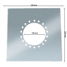 Plaque écart au feu conduit double paroi isolé Edilinox - Diamètre 150 mm