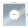 Plaque écart au feu conduit double paroi isolé Edilinox - Diamètre 150 mm