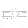 Support au toit conduit double paroi isolé Edilinox - Diamètre 150 mm