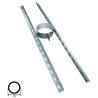 Support plancher conduit double paroi isolé Edilinox - Diamètre 150 mm
