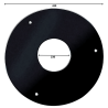 Rosace d'élément de finition conduit double paroi isolé Edilinox - Diamètre 180 mm