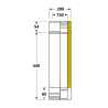 Elément 50 cm conduit double paroi isolé Edilinox - Diamètre 150 mm
