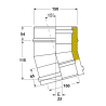 Coude 15 degrés conduit double paroi isolé Edilinox - Diamètre 100 mm